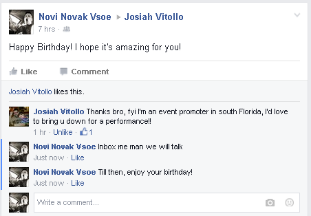Facebook birthday proof