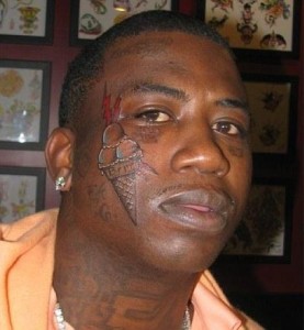 Gucci Mane Rapper Face Tattoo