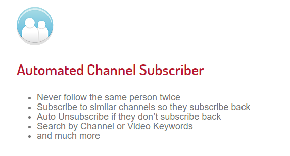 Tube adder channel subscriber