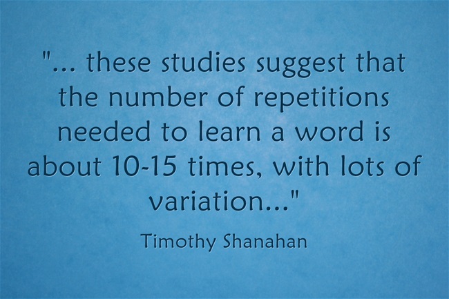 learning a new word through repetition